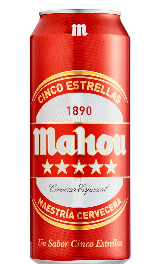 Cerveza Mahou 5 Estrellas Lata 24x50cl