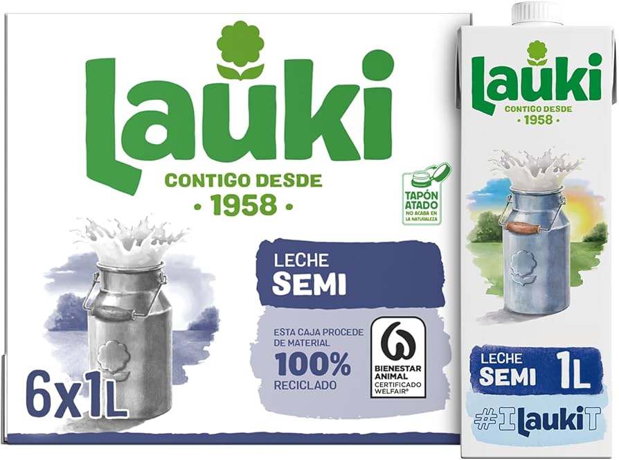 Leche Lauki Semidesnatada 1L