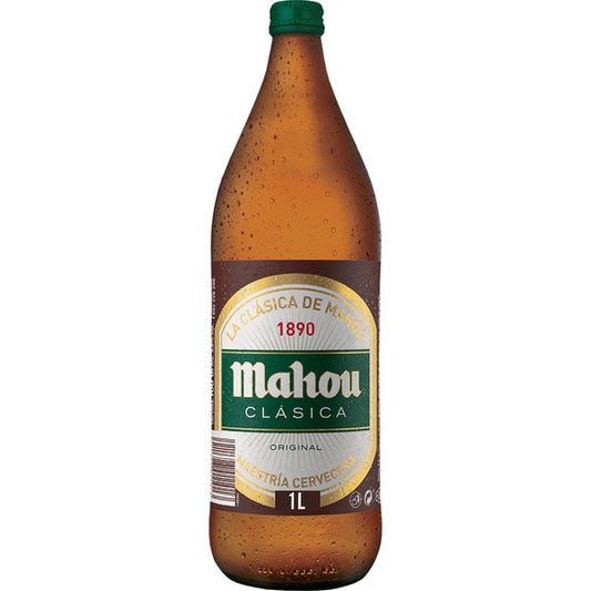 Cerveza Mahou Clásica Botella 6x1L - Bodegas Oviedo