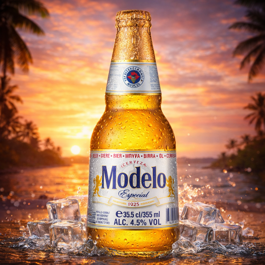 Cerveza Modelo Rubia Botella 35.5cl x24