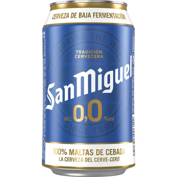 Cerveza San Miguel 0,0 Lata 33cl x24