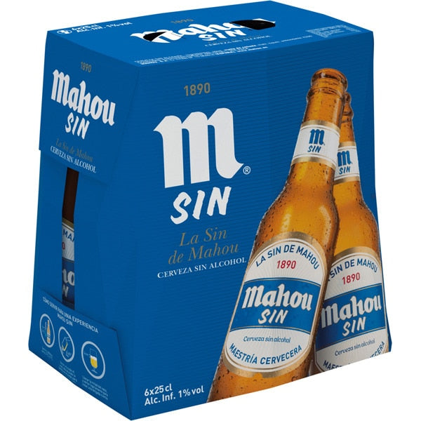 Cerveza Mahou SIN Botellín 24x25cl