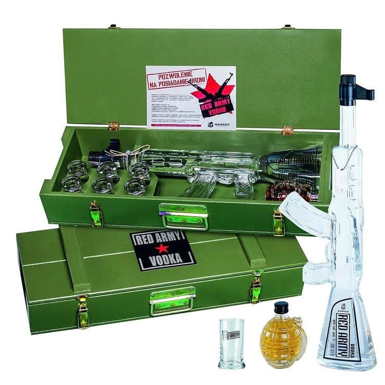 VODKA RED ARMY AK47 CON GRANADA