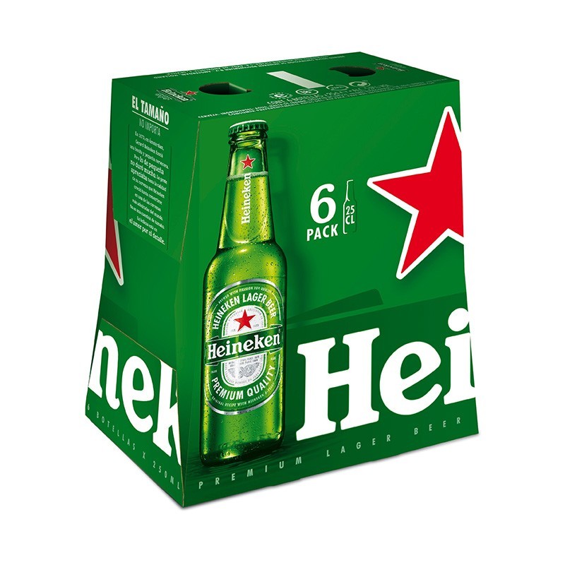 CAJA 24 UANIDADES CERVEZA HEINEKEN BOTELLIN 25CL
