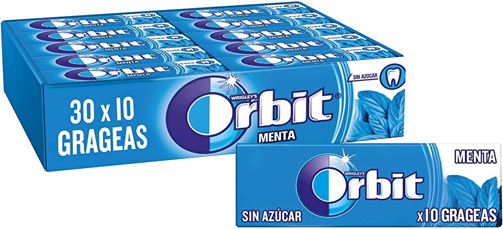 Chicle Orbit Menta x30