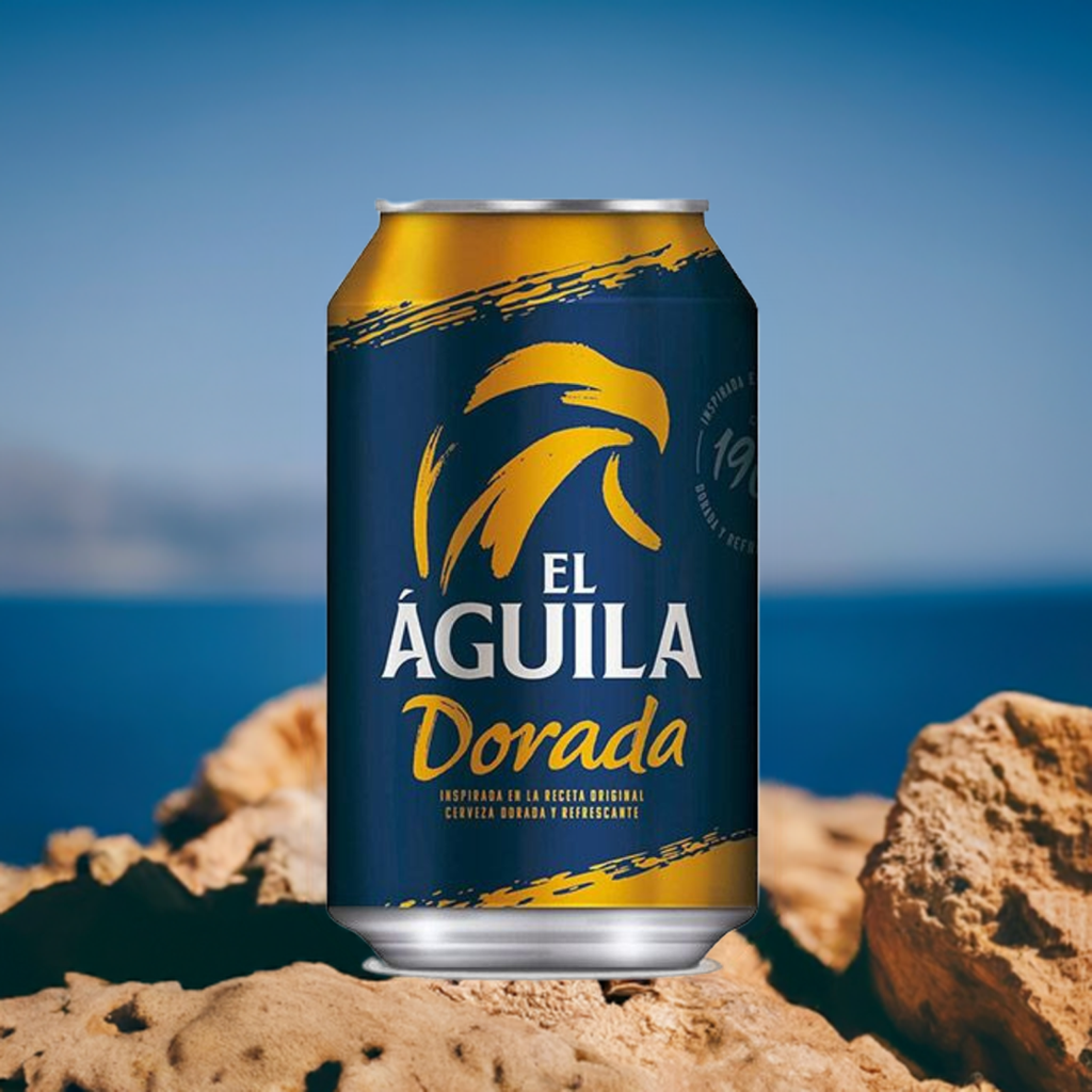 CERVEZA ÁGUILA DORADA 33 CL LATA X24