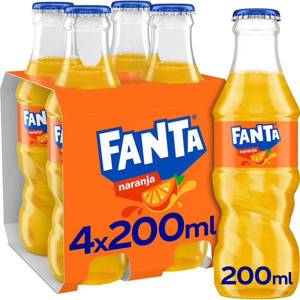 CAJA 24 UNIDADES FANTA NARANJA BOTELLIN 2OCL