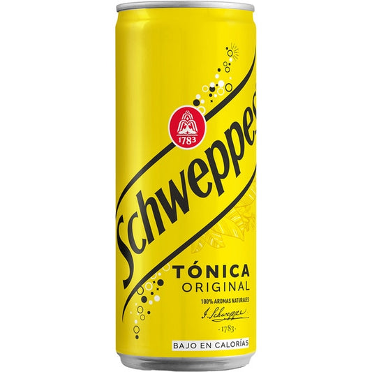 CAJA 24 UNIDADES SCHWEPPES TÓNICA LATA 33CL