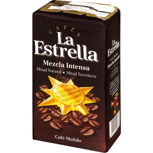 CAJA 8 UNIDADES CAFE MEZCLA MOLIDO LA ESTRELLA