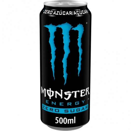 CAJA 24 UNIDADES MONSTER AZUL ABSOLUTELY ZERO LATA 50CL