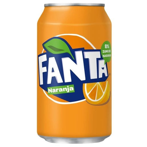 CAJA 24 UNIDADES FANTA NARANJA LATA 33CL