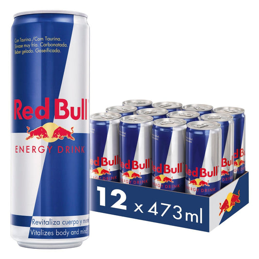 CAJA 12 UNIDADES RED BULL LATA 473ml