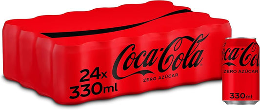 CAJA 24 UNIDADES COCA COLA ZERO IMP LATA 33CL