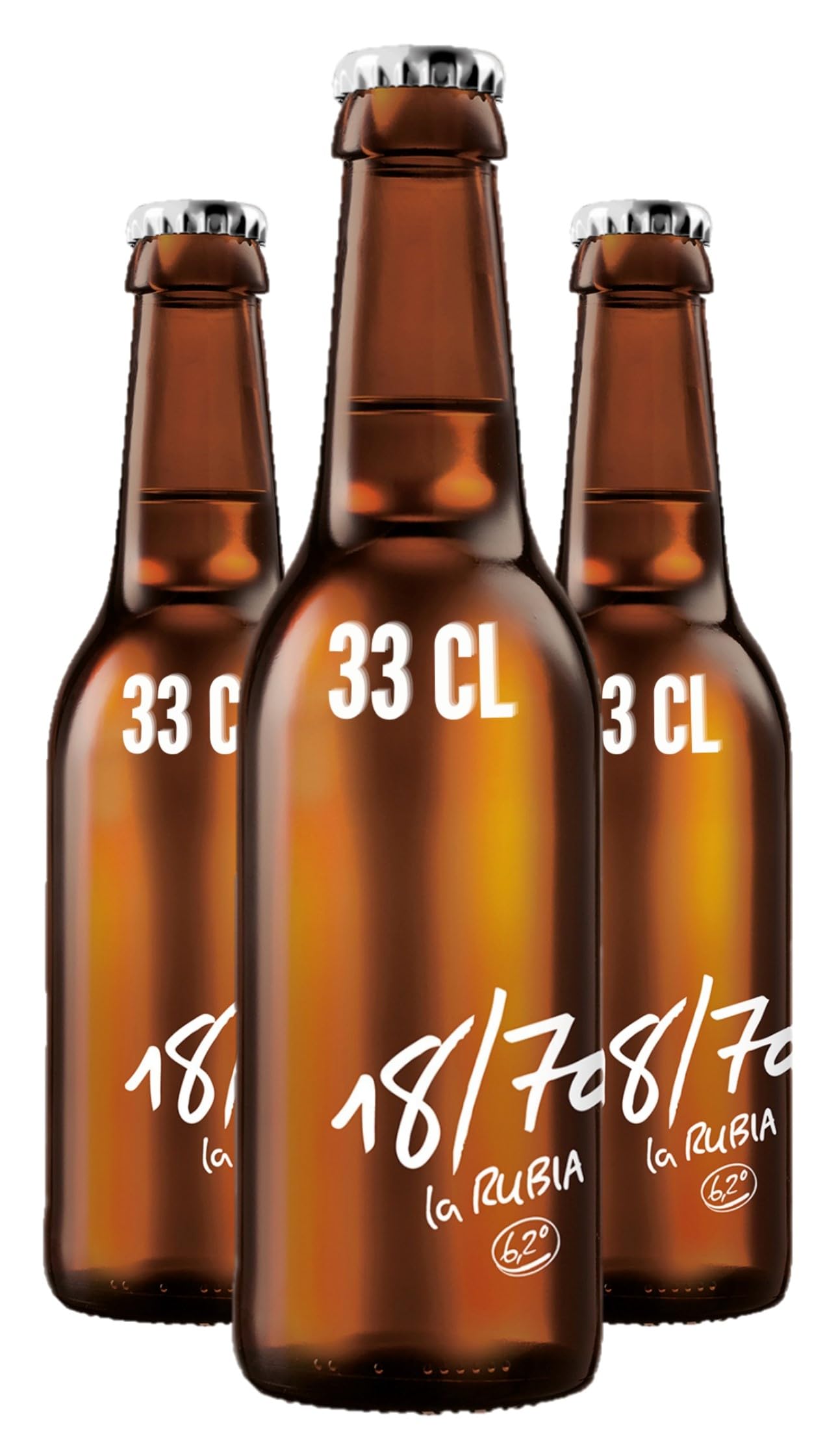 Cerveza La Rubia 18/70 Tercio 33cl