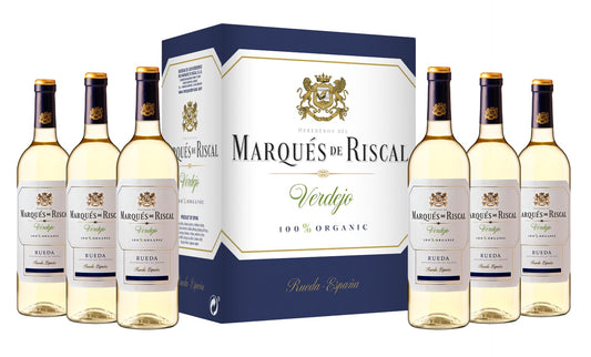 Oferta Vino Blanco Rueda Marqués Riscal caja  x6