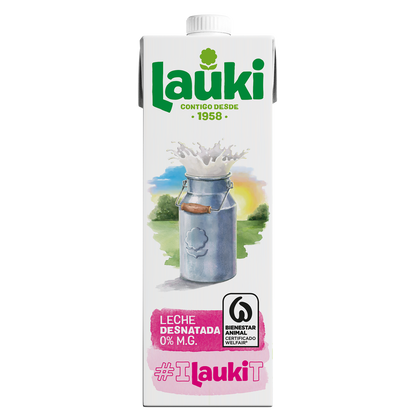 Leche Lauki Desnatada 1L
