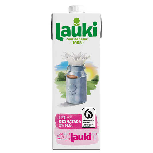 Leche Lauki Desnatada 1L