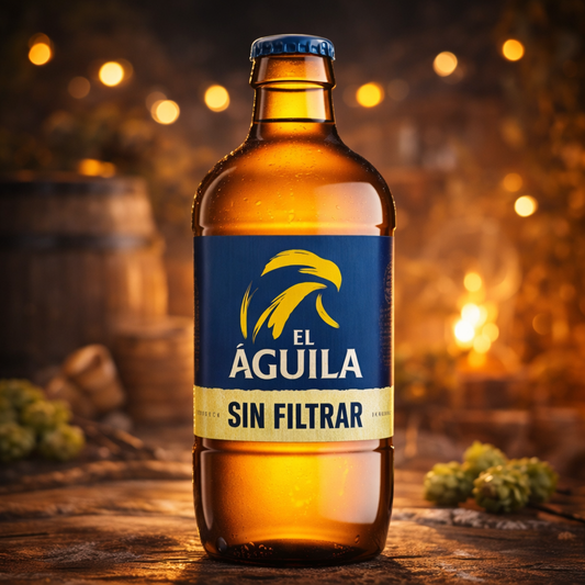 Cerveza El Águila Sin Filtrar Botella 33cl x12