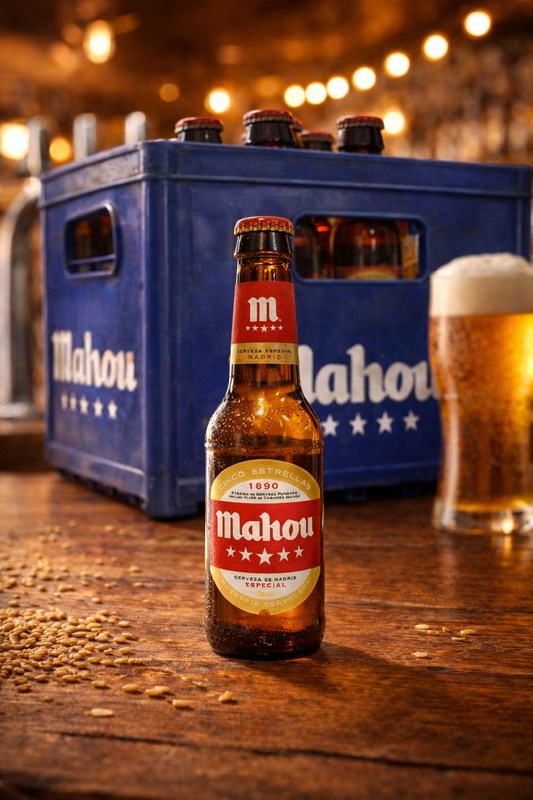 Cerveza Mahou 5 Estrellas Botellín Retornable x30