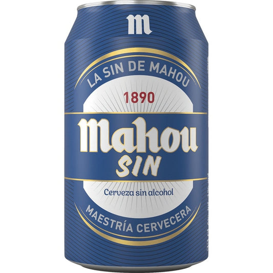 CERVEZA MAHOU SIN ALCOHOL  LATA 33CL X24