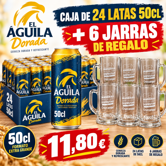El Águila Dorada Lata 50cl + Regalo