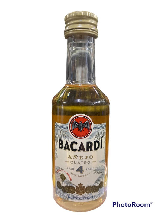 Mini Bacardi 4 añejo x12