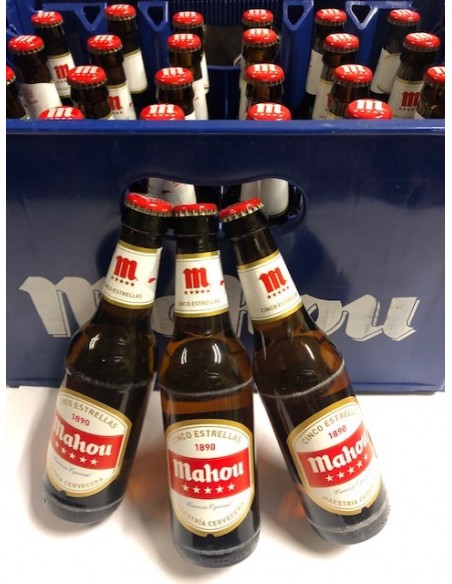 CAJA 30 UNIDADES MAHOU ROJA BOTELLIN 25CL