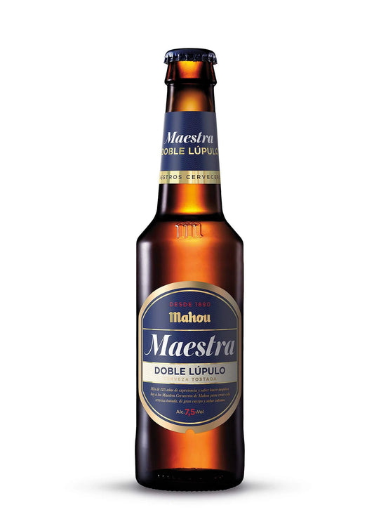 CAJA 24 UNIDADES CERVEZA MAHOU MAESTRA BOTELLIN 33CL