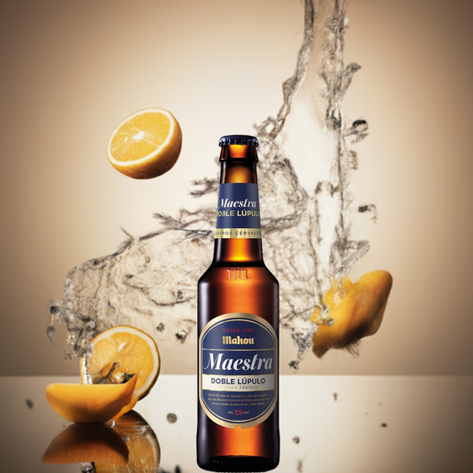CAJA 24 UNIDADES CERVEZA MAHOU MAESTRA  33CL - Bodegas Oviedo