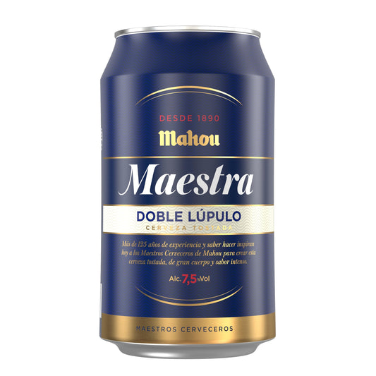 CERVEZA MAHOU MAESTRA LATA 33CL X24