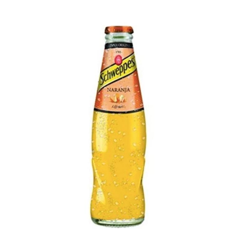 CAJA 24 UNIDADES SCHWEPPES NARANJA BOTELLIN 20CL